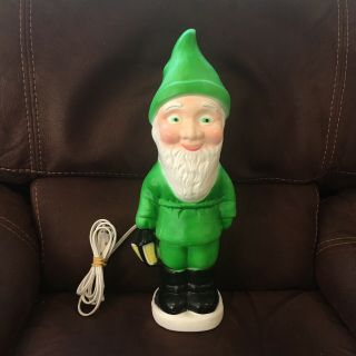 Vintage Blow Mold 18 " Elf Gnome Leprechaun Christmas 1988 Union Products