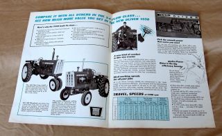 Vintage Oliver Corporation Model 1550 Tractor Advertising Brochure - Ca 1966