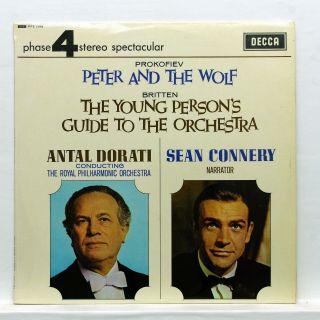 Sean Connery/dorati - Prokofiev Peter & The Wolf Decca Pfs 4104 Grooved Lp