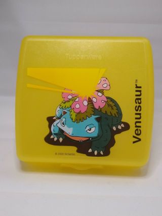 Pokemon Venusaur Nintendo 2000 Tupperware Sandwich Box Keeper Container Case