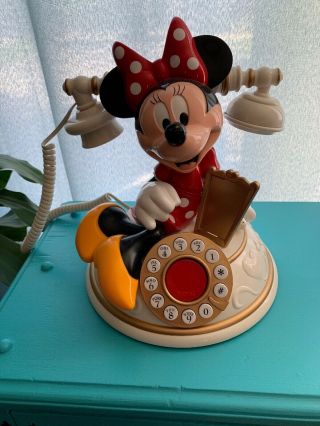 Vintage Telemania Minnie Mouse Desk Telephone By Disney