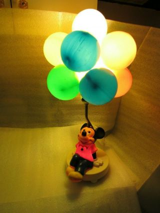 Vintage Mickey Mouse Childrens Balloon Lamp & Night Light