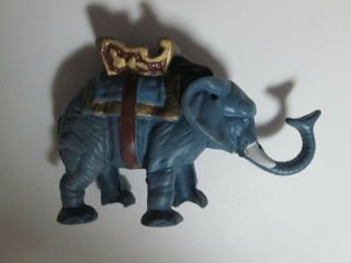 Cast Iron Mechanical Elephant Bank Trunk Feeds Money When Tail Is Lifted