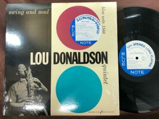 Lou Donaldson Swing And Soul Blue Note Blp 1566 Sticker Stereo Japan Lp