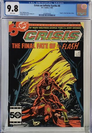 Crisis On Infinite Earths 8 Cgc 9.  8 Death Of Barry Allen The Flash Mac