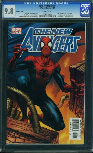Avengers 1 Cgc 9.  8 Nm/mt Variant Cover White Pages Marvel Comics 2005
