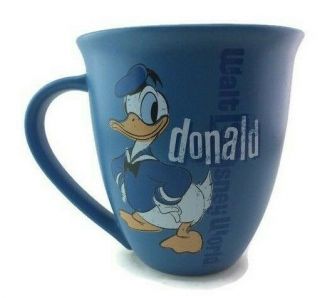 Euc Walt Disney World Donald Duck Coffee Tea Cup Large Blue 16 Oz