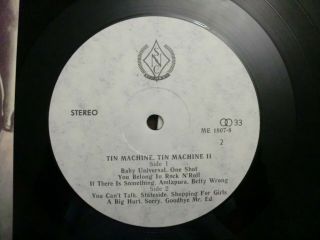 TIN MACHINE - Tin Machine II (LP,  Russia,  SNC Rec. ) 3