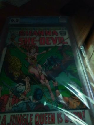 Shanna The She - Devil Cgc 9.  2 White Pages 1st Appearance