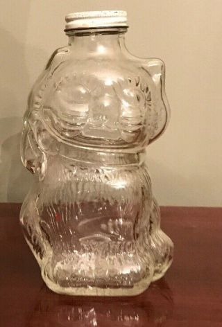 Hammans Beverage Glass Cat Bottle Jar Piggy Bank Springfield Ohio