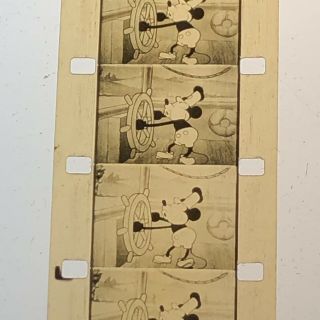1934 Kodak Safety 16mm Mickey Mouse Film “the Pilot” - Actually Steamboat Willie