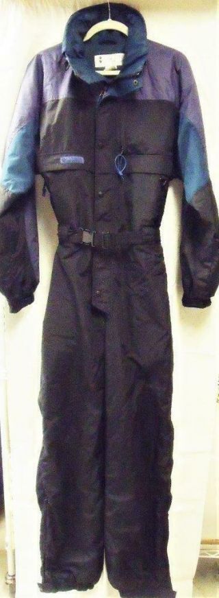 Columbia Sportswear Vintage Snowboard 1 - Piece Ski Suit Jacket Coat Medium Black