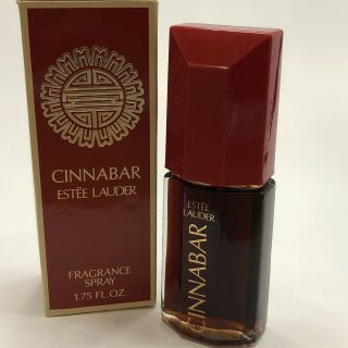 Vtg Estee Lauder Cinnabar Perfume Fragrance Spray 1.  75 Fl.  Oz.  At 75 Full