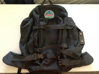 Jansport World Traveler Black Backpack Vintage Usa Made