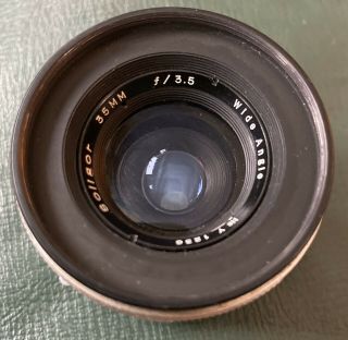Vintage / Classic Soligor 35mm f 3.  5 Wide Angle Lens no.  Y1236 3