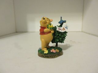 Disney Winnie The Pooh May Perpetual Calendar Danbury Figurine