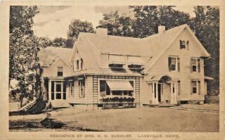 A View Of The Residence Of Mrs H.  G.  Buehler,  Lakeville,  Connecticut Ct 1927