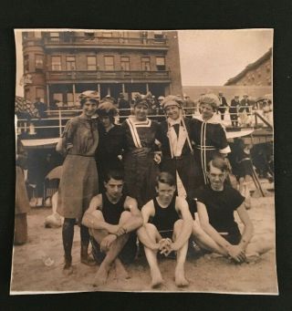 Vintage Old Photo Of Friends In 1920 