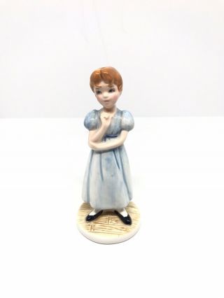 Vintage Walt Disney Peter Pan Wendy Darling Ceramic Porcelain Figurine Japan