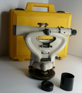 Berger Instruments Model 1085 Surveying Level Transit With Case Vintage