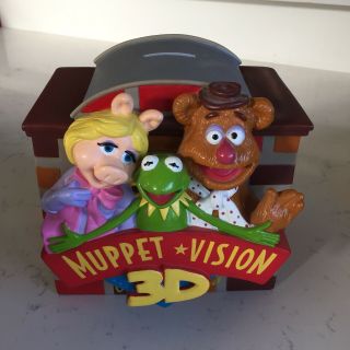 The Muppets Muppet Vision 3d Piggy Bank Coin Money Box Jim Henson 2003 Disney