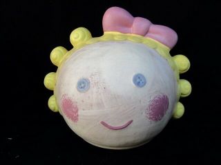 Treasure Craft Usa " Rag Doll " Ceramic Cookie Jar - Lid Only