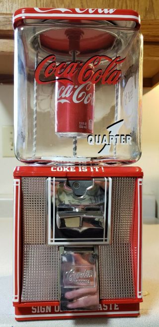 Coca Cola Coin Operated Northwestern Gumball Candy Machine / Sign