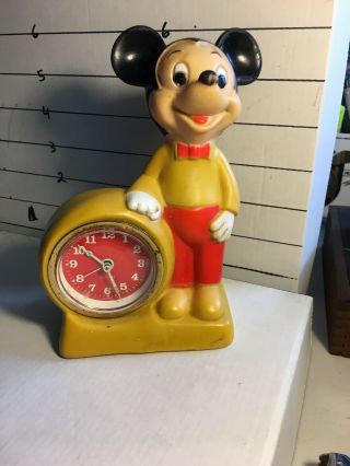Vintage Mickey Mouse Clock,  West Germany,  Walt Disney Productions,  Clock