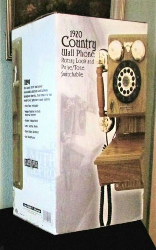 Vintage 1920 Country Wall Phone Crosley Limited Edition Cr - 91 Factory