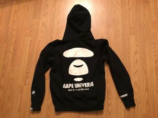 Women’s Aape By A Bathing Ape Bape Disney Mickey Mouse Collab Hoodie Size Small 2
