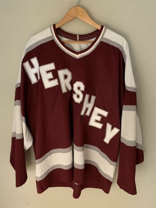 Vintage Bauer Hershey Bears Brown Hockey Jersey Mens Size Xl