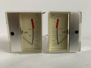 Vintage Pioneer Rt - 707 Reel Tape Part Left & Right Db Meters Raw - 055 Raw - 056 Diy