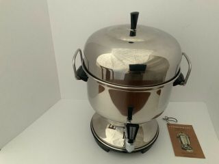 Vintage Faberware Stainless Steel Pedestal 12 - 30 Cup Coffee Urn 130 - A