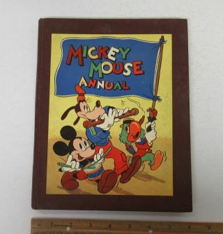Vintage (1947) Walt Disney Mickey Mouse Annual Hc Hardcover Book Uk Dean Wz9583