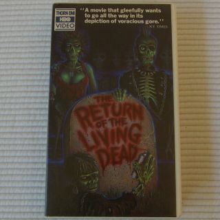 The Return Of The Living Dead Vhs 1984 Vintage Clamshell Tape Horror Film Movie