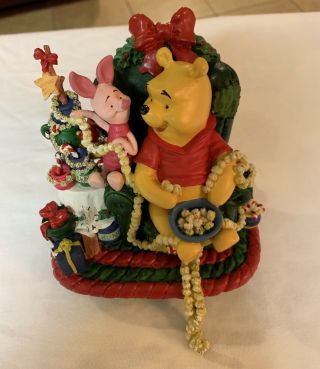 Disney / 1998 Santa’s Best Winnie The Pooh & Piglet Stocking Hanger