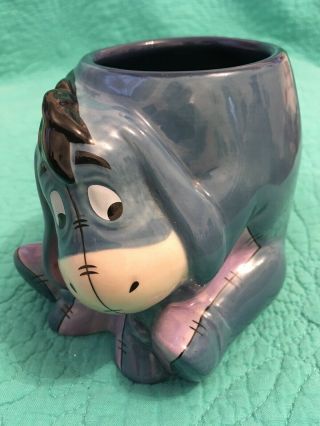 Disney Store “eeyore” 3d Ceramic Mug Made In Thailand