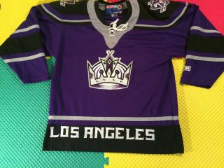 Vintage Ccm Maska Los Angeles Kings Sewn Hockey Jersey Men 