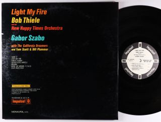 Bob Thiele & Gabor Szabo - Light My Fire LP - Impulse - A - 9159 Mono VG,  PROMO 2