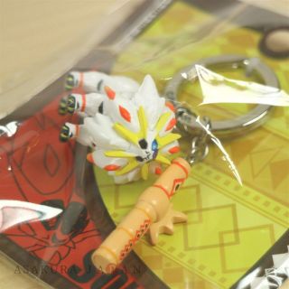 Pokemon Center Solgaleo Sun Flute Plastic Figure Key chain Key Holder 2