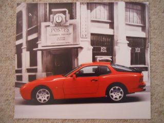 1989 Porsche 944 Turbo Showroom Advertising Sales Poster Rare Awesome L@@k