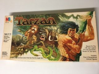 Vintage 1984 Mb Milton Bradley Tarzan Board Game King Of The Jungle