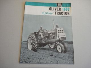 Vintage Oliver 1600 Tractor Booklet/ Brochure 16 Pages Early 1960 