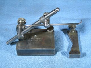 Vintage L.  S.  Starrett No.  56 - A 56a Toolmakers Surface Gage & Auxiliary Guide
