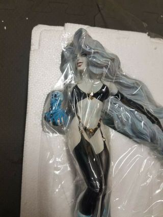 MOORE CREATIONS CHAOS LADY DEATH STATUE 1995 CLAYBURN MOORE /3200,  Open - Box 3