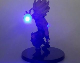 Dragon Ball Z Gohan Action Figure Kamehameha Blue Led Light Lamp Display Toy