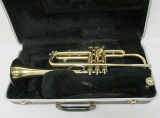Bundy Selmer Ml Vintage Student Trumpet Sn 575499 W/ Yamaha 11 Mp & Case