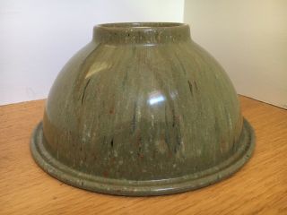 Vintage Texas Ware Green Splatter Melmac Melamine Confetti Serving Bowl Unmarked