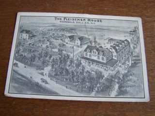 Ferndale,  Ny - B&w Postcard - Unposted - The Fleischer House