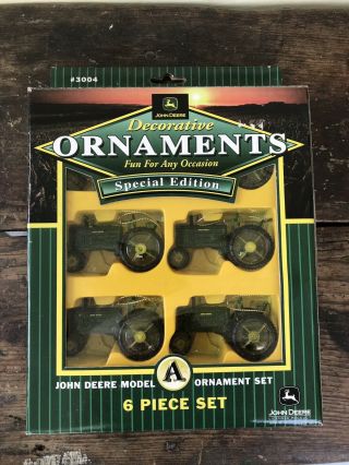 6 John Deere Model A Ornament Special Edition Set